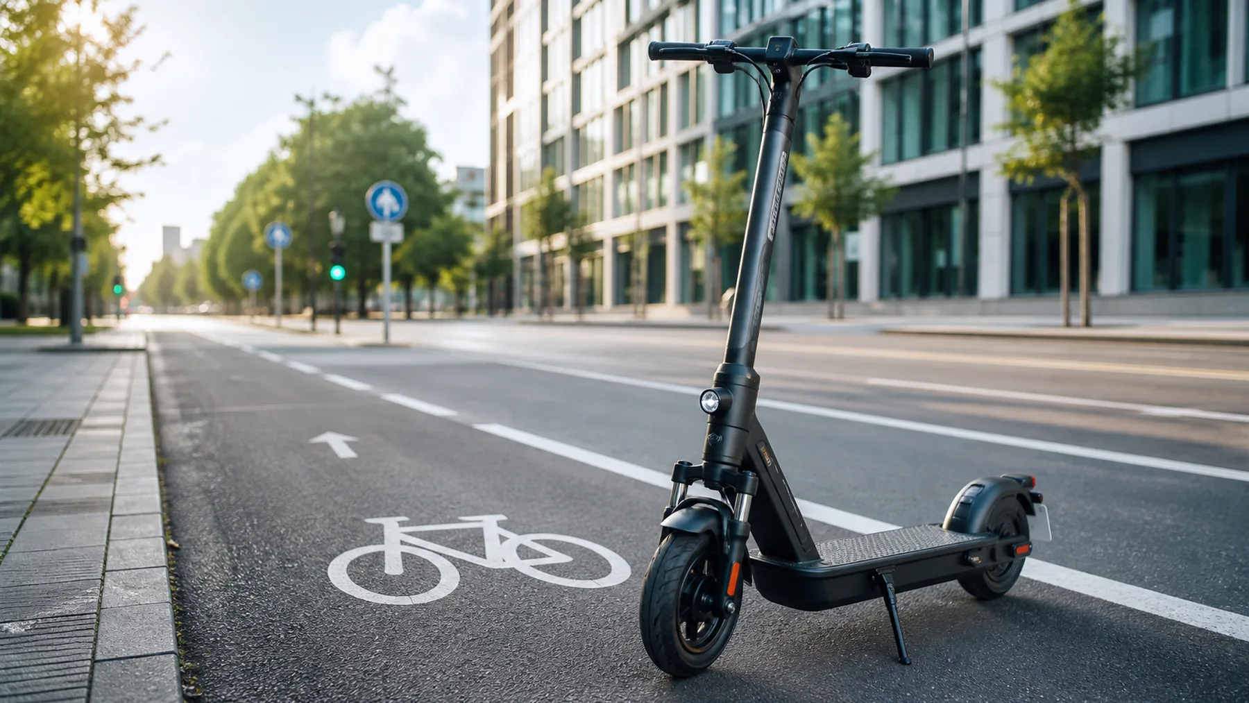 Moderner E-Scooter auf Radweg - E-Scooter Test 2026