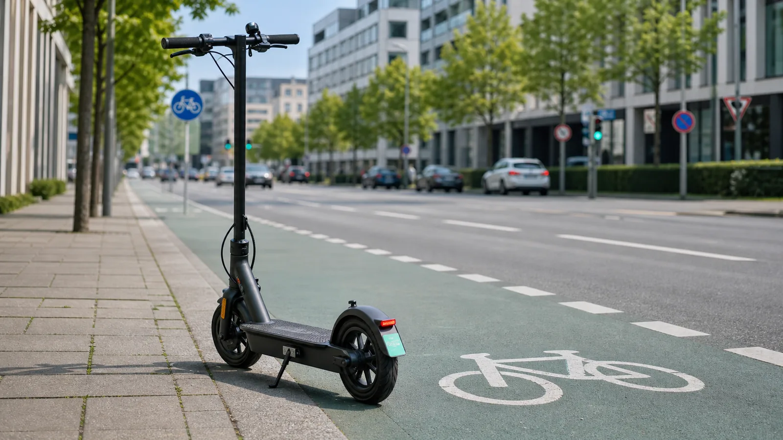 E-Scooter auf Radweg in Deutschland - Regeln 2026
